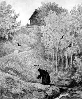 Theodor Kittelsen: Mother, an old woman is coming.